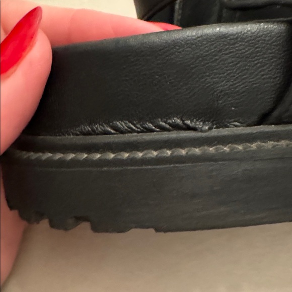 Like new! Maeve for Anthropologie Black Double Strap Sandals, sz 8 - Picture 12 of 15
